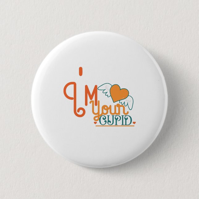 Badge Rond 5 Cm Couple Gift I Am Your Cupid (Devant)
