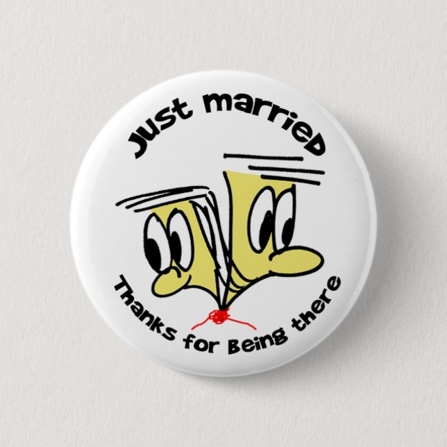 Badge Rond 5 Cm Couple mariage (Devant)