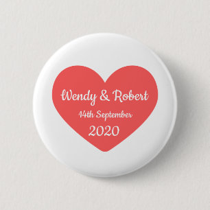 Badge Rond 5 Cm Couple marié