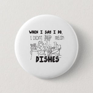 Badge Rond 5 Cm Couples plaisanter Funny Mariage Groom Humour Mari