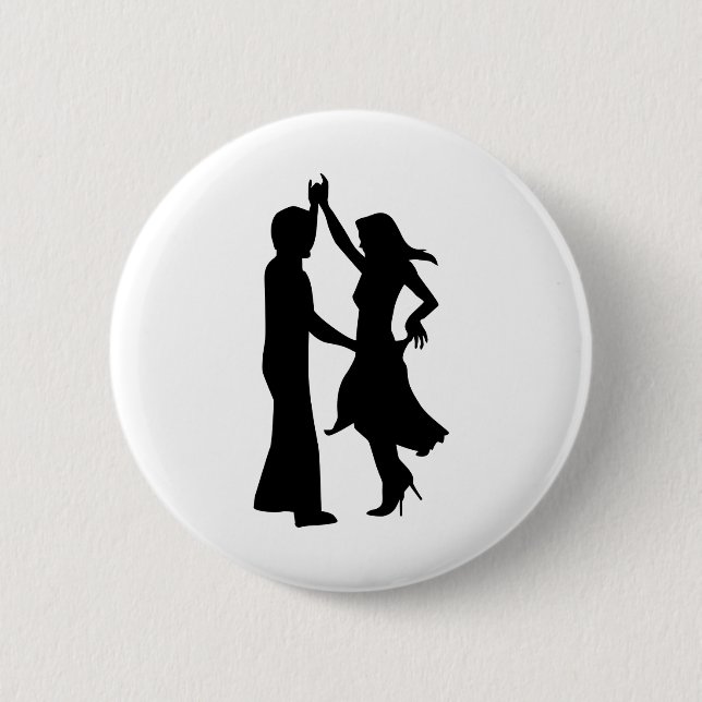 Badge Rond 5 Cm Couples standard de danse (Devant)