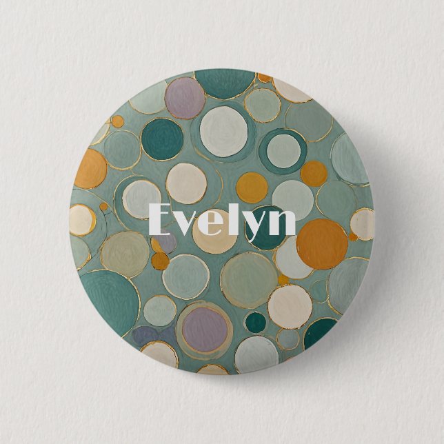Badge Rond 5 Cm Courants Confetti (Devant)