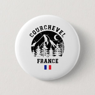 Badge Rond 5 Cm Courchevel France Alpes Station De Ski Alpin Pour