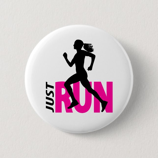 Badge Rond 5 Cm Coureur (Devant)