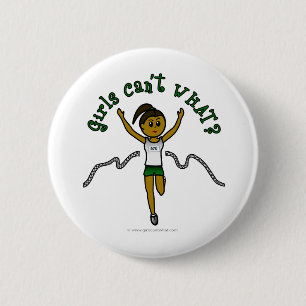 Badge Rond 5 Cm Coureur noir en uniforme vert