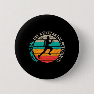 Badge Rond 5 Cm Courir Papa S Biathlon Marathon Coureur Pour Pères