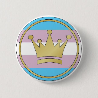 Badge Rond 5 Cm Couronne de fierté de transsexuel