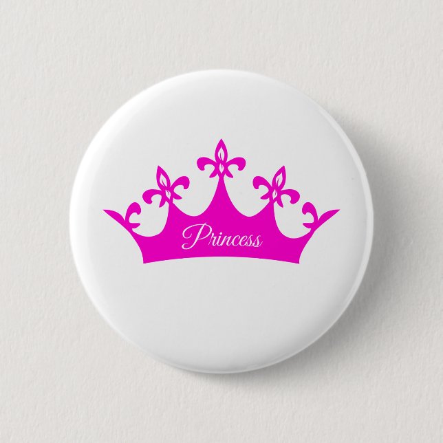 Badge Rond 5 Cm Couronne de la princesse (Devant)