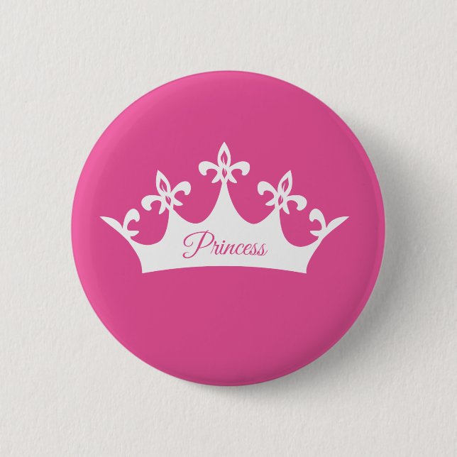 Badge Rond 5 Cm Couronne de la princesse (Devant)
