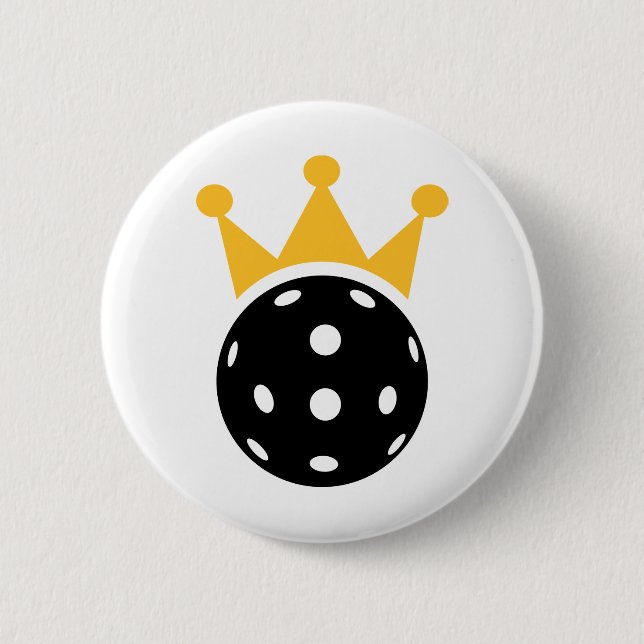 Badge Rond 5 Cm couronne de Pickleball (Devant)