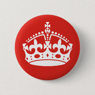 Badge Rond 5 Cm Couronne royale britannique
