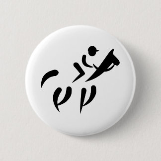 Badge Rond 5 Cm Course à cheval