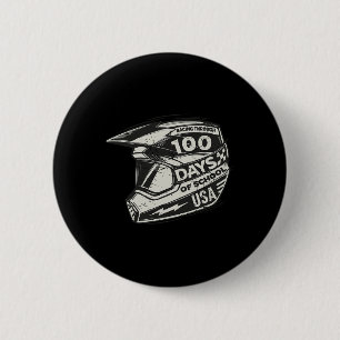 Badge Rond 5 Cm Course amusante à travers 100 jours d'école - Race