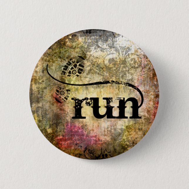 Badge Rond 5 Cm Course/coureur par des bijoux de Vetro (Devant)