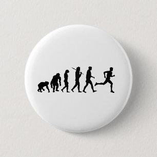 Badge Rond 5 Cm Course et marathon courants d'athlétisme de