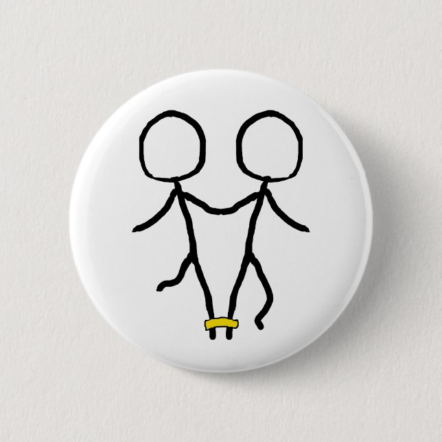 Badge Rond 5 Cm Course trois à jambes (Devant)