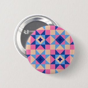 Badge Rond 5 Cm Courte moderne en bloc étoilé
