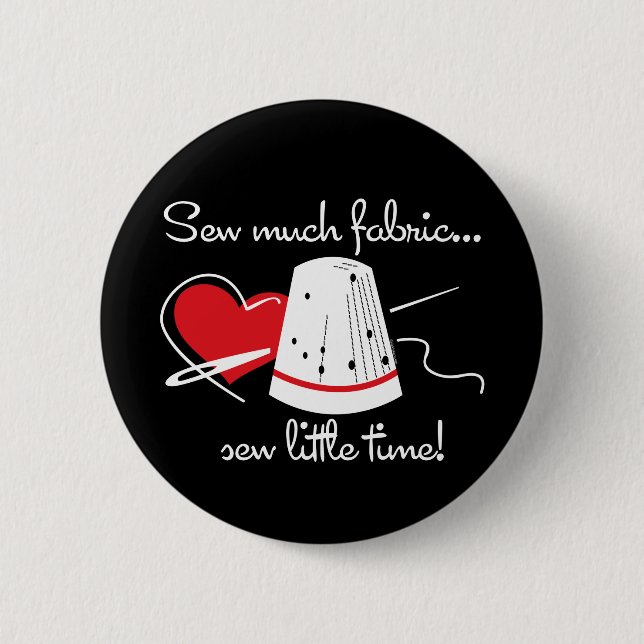 Badge Rond 5 Cm Cousez beaucoup de tissu (Devant)