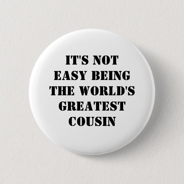 Badge Rond 5 Cm Cousin (Devant)