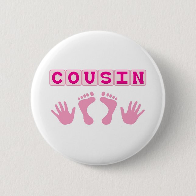 Badge Rond 5 Cm Cousin (Devant)