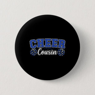 Badge Rond 5 Cm Cousin de pom-pom girl bleu Ma pom-pom girl préfér