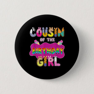 Badge Rond 5 Cm Coussin Du Décor Fille Fille Famille Cochon Fête A