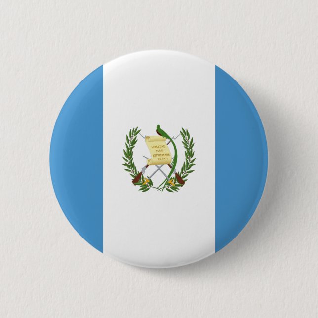 Badge Rond 5 Cm Coût bas ! Drapeau du Guatemala (Devant)