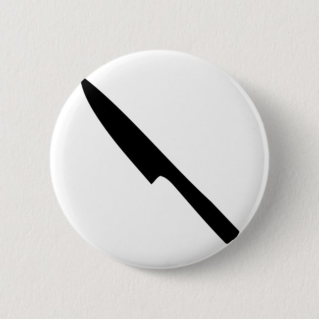 Badge Rond 5 Cm couteau de cuisine (Devant)