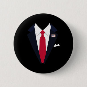 Badge Rond 5 Cm Coûts d'Halloween drôles du président américain Tr