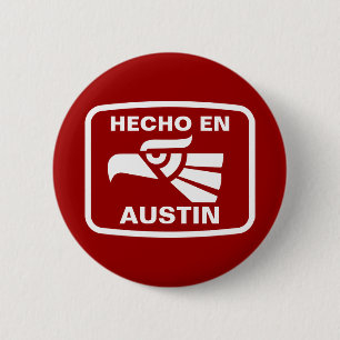 Badge Rond 5 Cm Coutume de personalizado d'en Austin de Hecho