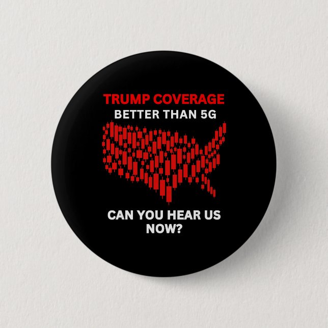 Badge Rond 5 Cm Couverture anti-Trump meilleure que la carte améri (Devant)