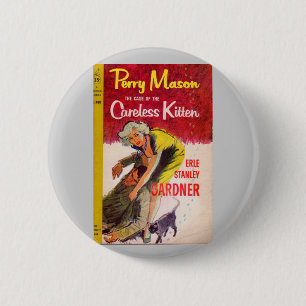 Badge Rond 5 Cm Couverture du livre du coque de Kitten sans soins