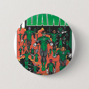Badge Rond 5 Cm Couverture verte d'aube