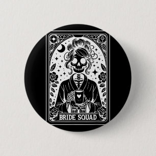 Badge Rond 5 Cm Coven de mariée Carte Tarot Mariée Gothique Céliba
