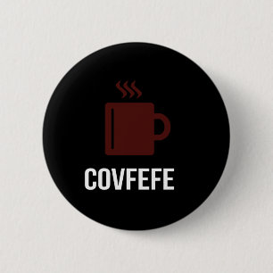 Badge Rond 5 Cm Covfefe Café Président Donald Trump Mème