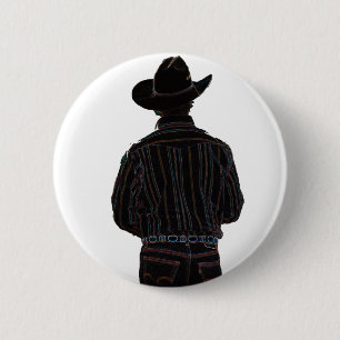 Badge Rond 5 Cm cowboy