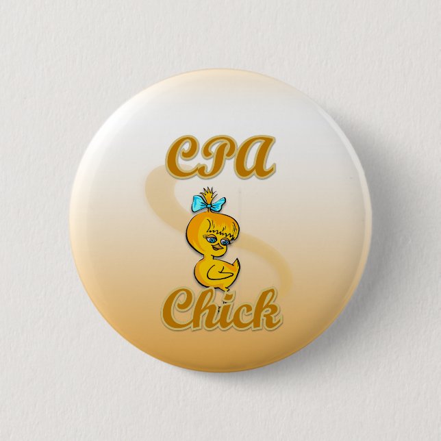 Badge Rond 5 Cm CPA Chick (Devant)