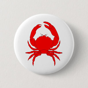 Badge Rond 5 Cm Crabe-crabe-crabe-océan-éponge-drôle-caricature-me