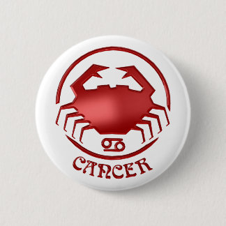 Badge Rond 5 Cm Crabe de signe de zodiaque d'astrologie de Cancer