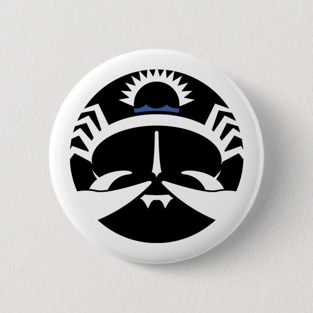 Badge Rond 5 Cm Crabe du cancer graphique (Devant)