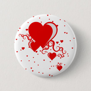 Badge Rond 5 Cm cracher les coeurs