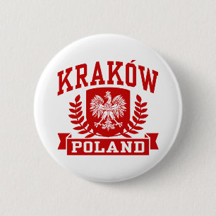 Badge Rond 5 Cm Cracovie Pologne