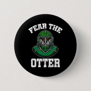Badge Rond 5 Cm Craignez la loutre, Cadeaux de hockey de loutre mi