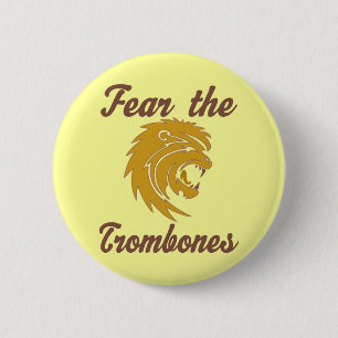 Badge Rond 5 Cm Craignez le bouton de trombones