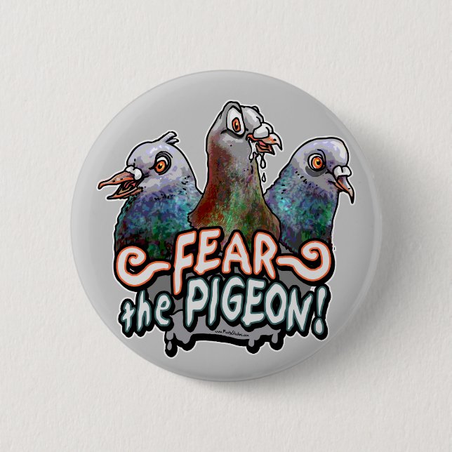 Badge Rond 5 Cm Craignez le pigeon par des studios de Mudge (Devant)