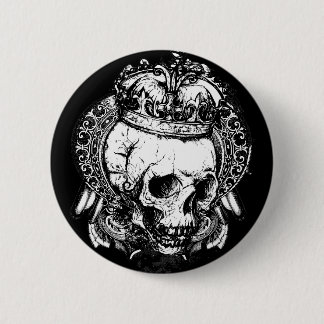 Badge Rond 5 Cm Crâne