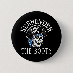 Badge Rond 5 Cm Crâne borgne et os croisés de pirate