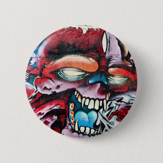 Badge Rond 5 Cm Crâne de graffiti