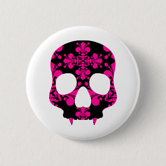 Badge Rond 5 Cm Crâne de poule