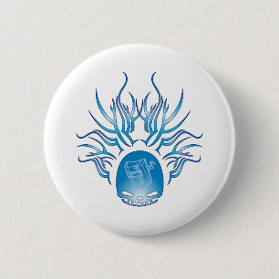 Badge Rond 5 Cm Crâne de soudure